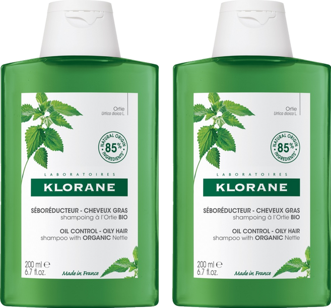 KLORANE 蔻蘿蘭 控油洗髮精, 200ml, 2瓶