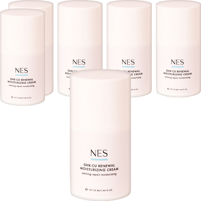 NES cosmetics 恩藝偲 藍銅胜肽修護水凝霜, 55ml, 6盒