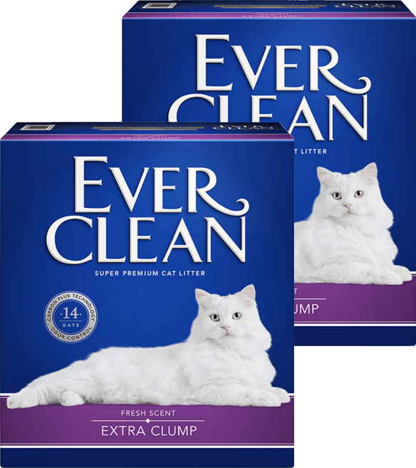 EVER CLEAN 藍鑽 強效結塊貓砂, 8.5kg, 2盒, 微香