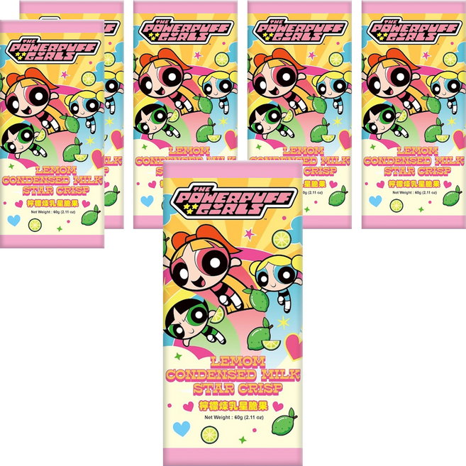AMANDIER 雅蒙蒂 The Powerpuff Girls 檸檬煉乳星脆果, 60g, 6個