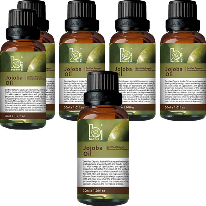 Bonnie House 植享家 有機單方基底油 荷荷芭油, 30ml, 6瓶