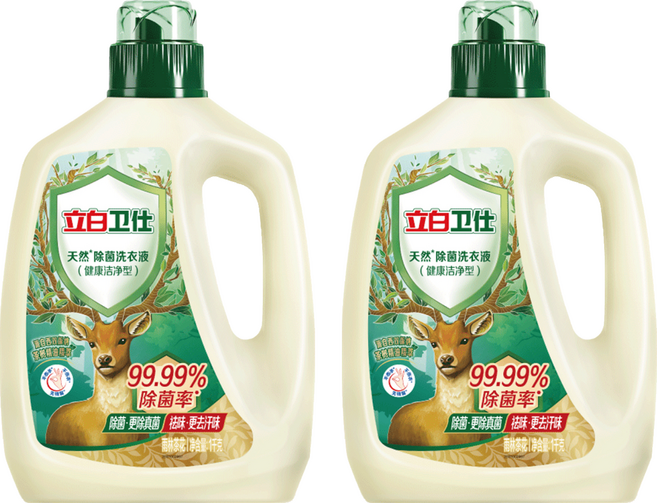 Liby 立白 衛仕天然除菌洗衣精 雨林茶花, 1kg, 2個