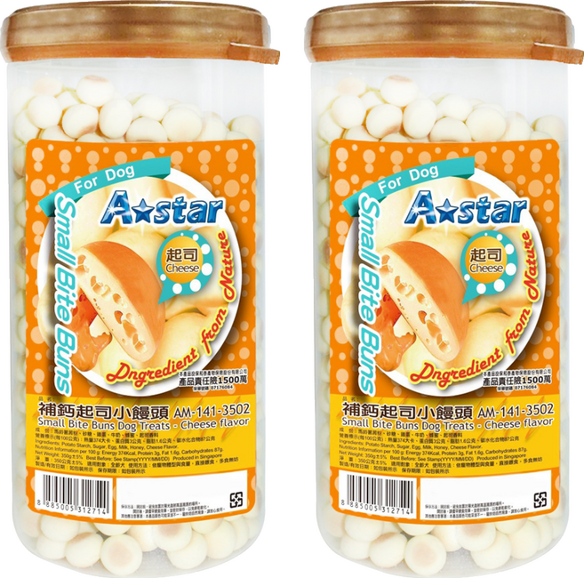 armonto 阿曼特 戀戀犬用小饅頭, 補鈣起司, 350g, 2罐