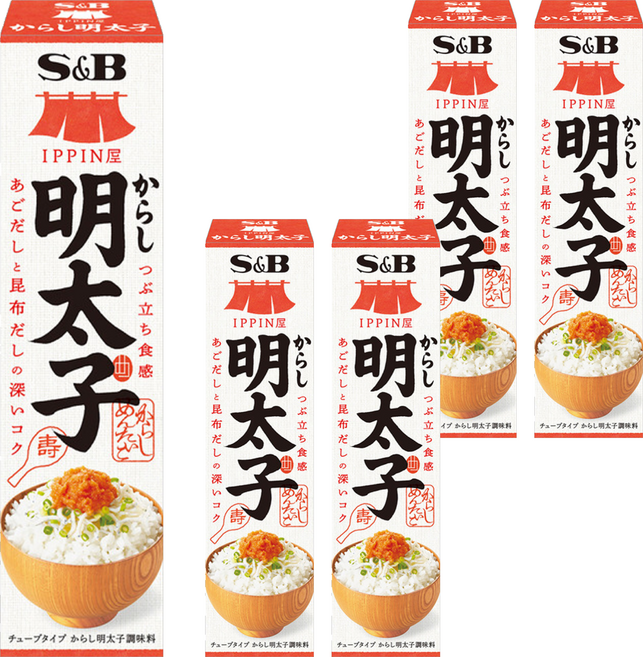 S&B 愛思必 辣明太子風味醬, 38g, 5個