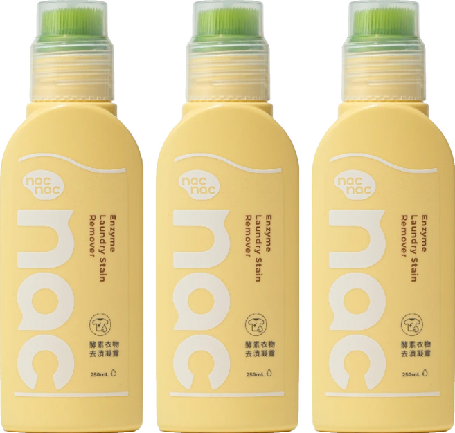 nac nac 酵素衣物去漬凝露, 250ml, 3個