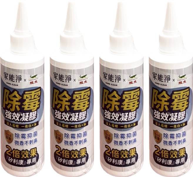 鱷魚 家能淨強效除霉凝膠, 4個, 100ml
