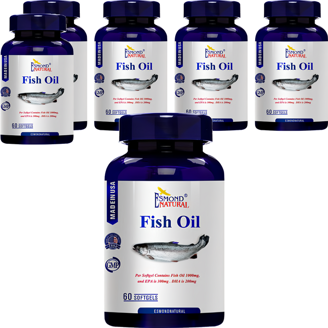 ESMOND NATURAL 愛司盟 純淨魚油軟膠囊, 60顆, 6罐
