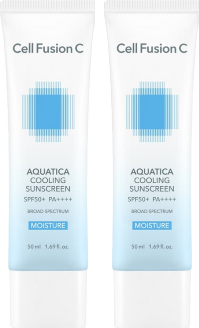 Cell Fusion C 秀膚生 台灣公司貨 舒敏保濕物理防曬霜 SPF50+ PA++++, 2個, 50ml