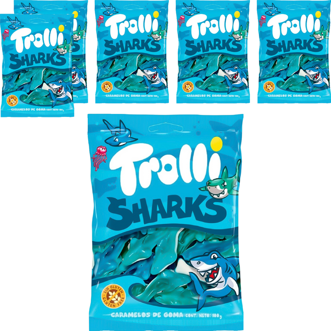 Trolli 多利軟糖 鯊魚造型, 100g, 6個