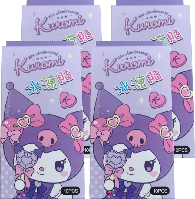 Sanrio 三麗鷗 冰涼貼 酷洛米 帕洽狗兩種款式隨機出貨, 10片, 4盒