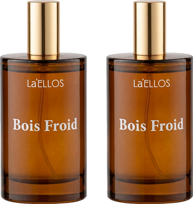 La'ELLOS 愛諾斯 髮香水 Bois Froid 冷冽木質調, 2個, 100ml