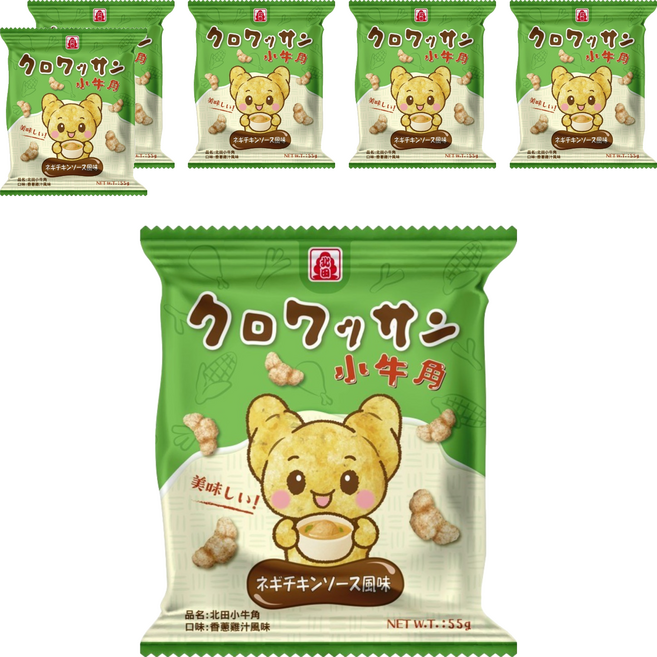 北田 小牛角 香蔥雞汁風味, 55g, 6個