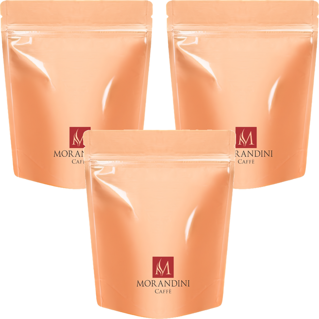 MORANDINI CAFFE Miscela Oro Luxury 奢華金牌精品咖啡豆, 咖啡豆(無研磨), 454g, 3包