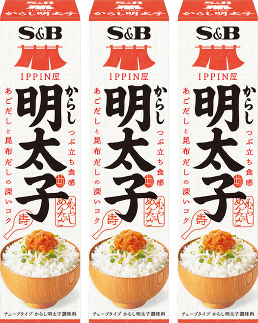S&B 愛思必 辣明太子風味醬, 38g, 3個