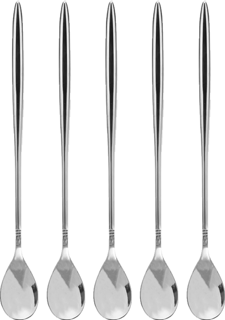 MiyAco 米雅可 經典316不銹鋼牛奶匙, 銀色, 5個