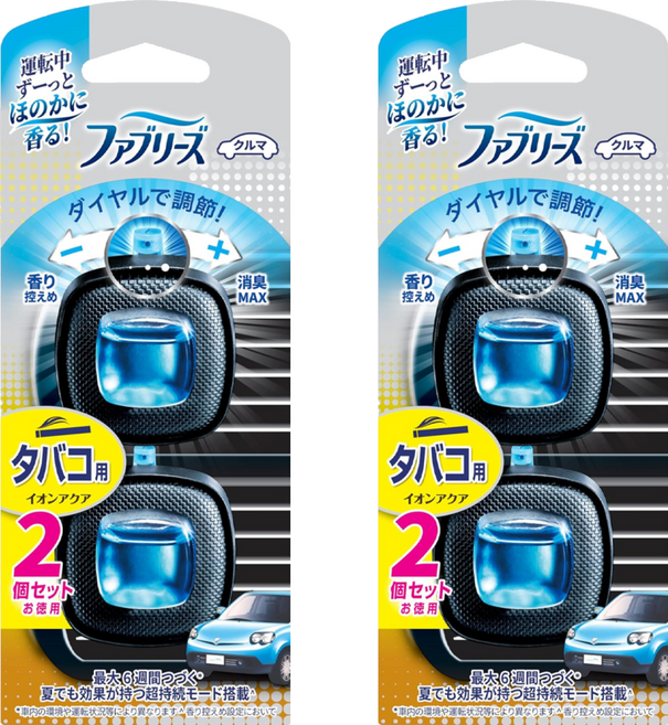 febreze 風倍清 車用出風口消臭芳香劑 2.5ml 2件組, 2組, 淨味離子
