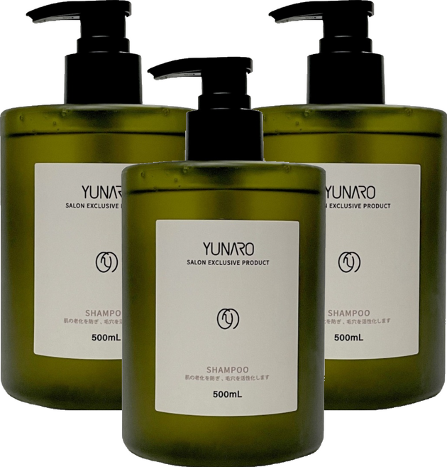 YUNARO 蘊洛 青春蘊髮露, 3個, 500ml