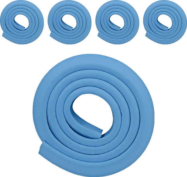 兒童安全防撞條 L型, 藍色, 5條