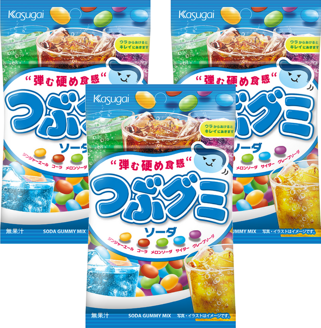 Kasugai 春日井 軟糖 汽水風味, 60g, 3個