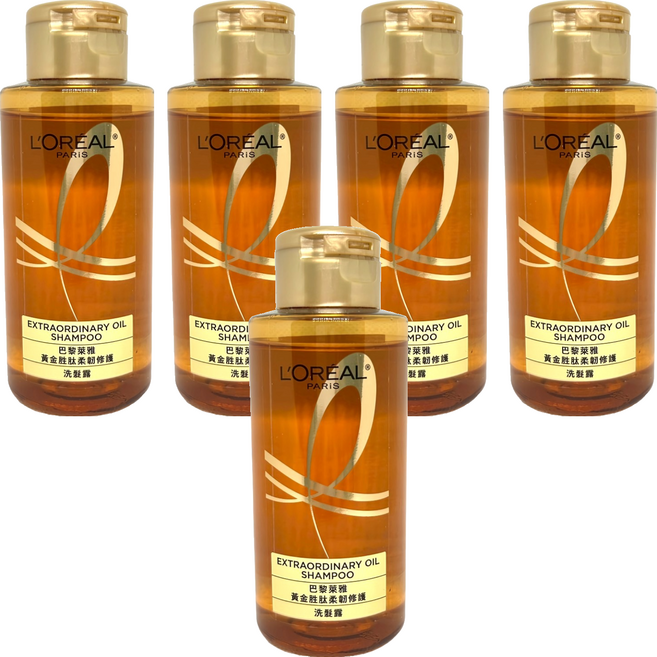L'OREAL PARiS 巴黎萊雅 黃金胜肽柔韌修護洗髮露, 100ml, 5瓶