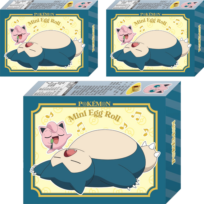 PoKeMoN 寶可夢 芝麻mini蛋捲 胖丁&卡比獸 SC-093, 30g, 3個