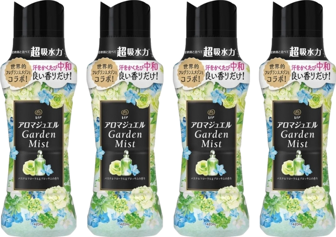 Lenor 蘭諾 衣物芳香豆 淡雅花香, 4瓶, 420ml
