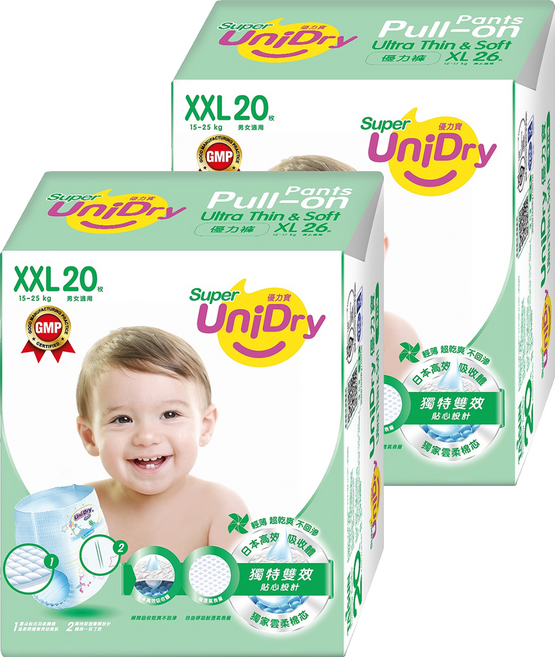 UniDry 優力寶 優力褲/尿布 15~25kg, XXL, 40片