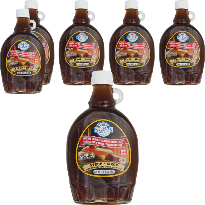 STEEVES MAPLES 加拿大楓糖漿, 375ml, 6瓶