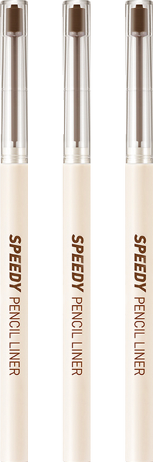 peripera 台灣公司貨 速描眼線膠筆 0.14g, 02 深棕色, 3個