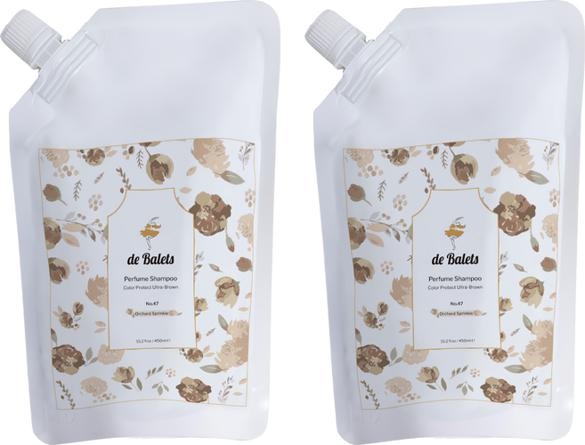 de Balets 小巴黎 SPA級香水護色賦活洗髮精補充包 清新晨香, 2個, 450ml