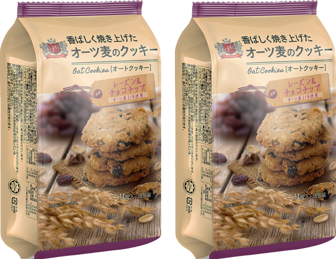 Global Premium Resources 葡萄乾&巧克力風味燕麥餅, 88g, 2個
