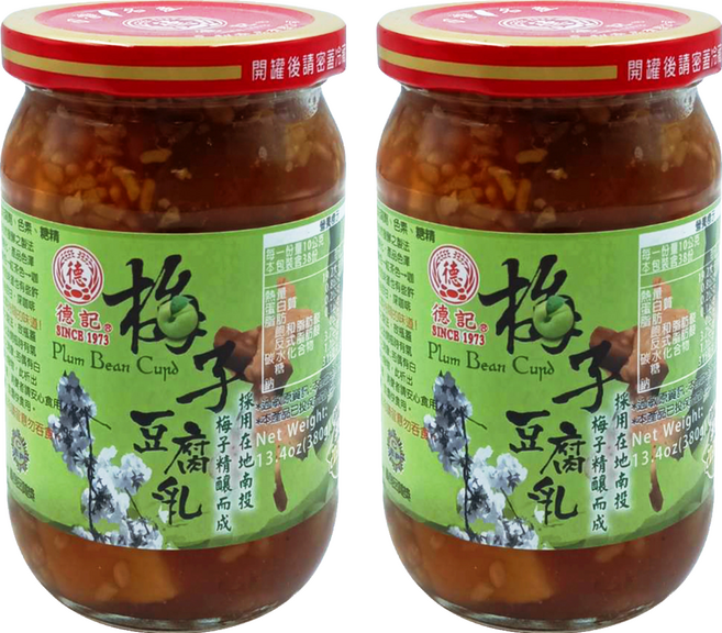 德記 梅子豆腐乳, 380g, 2個