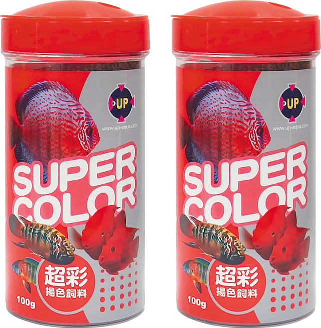 UP AQUA 雅柏 超彩專用飼料 E-296, 100g, 2罐