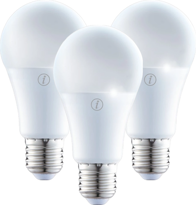 DANCELIGHT 舞光 智能三用燈泡 12W 137 x 70mm, 黃光 + 白光 白色, 3個