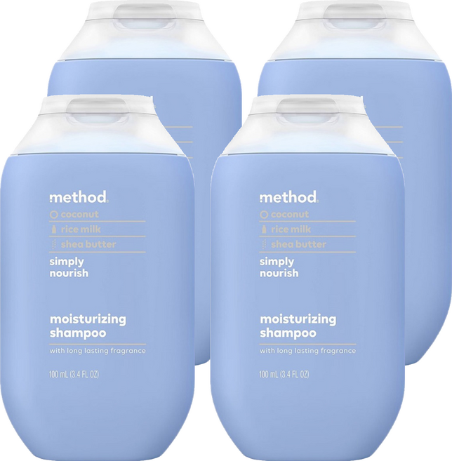 method 美則 感官洗髮乳 就是滋潤, 4件, 100ml
