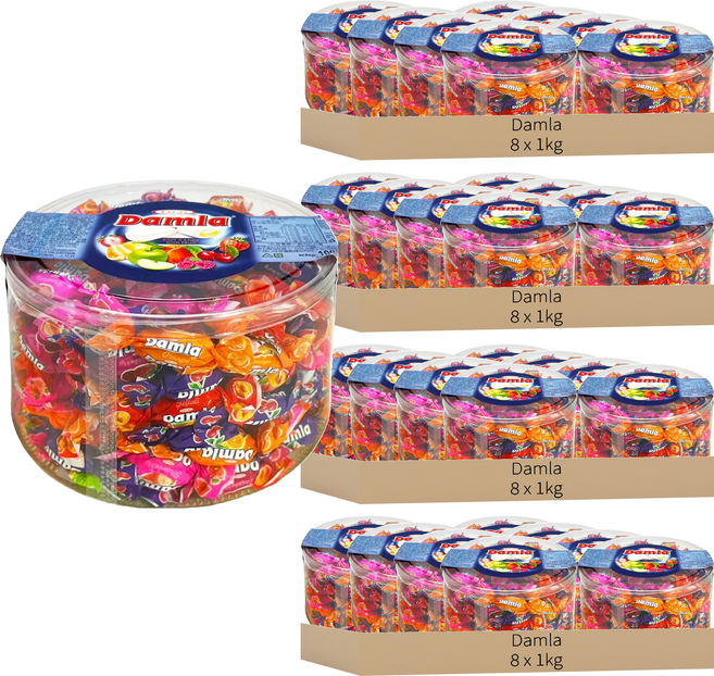 Damla tayas 岱瑪菈什錦軟糖, 1kg, 32罐