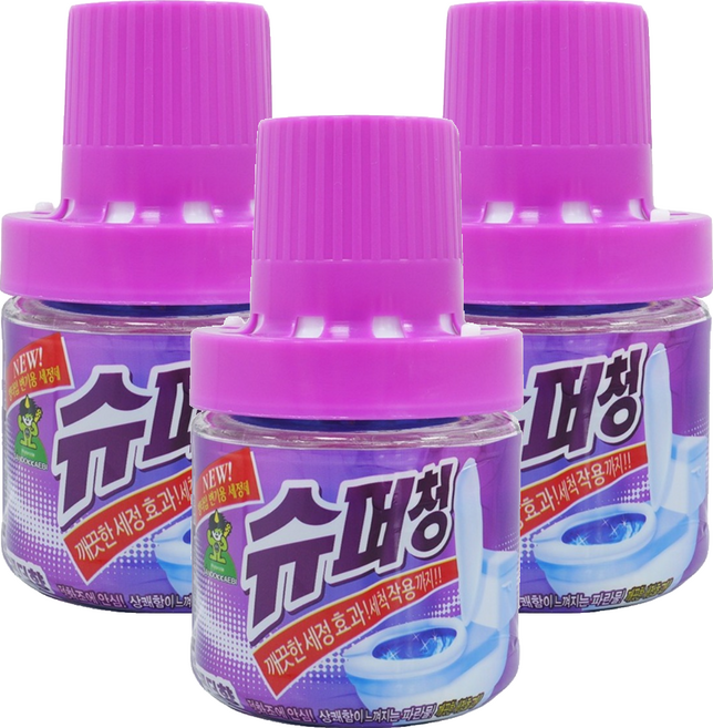 SANDOKKAEBI 山鬼怪 馬桶清潔劑 薰衣草香, 180g, 3個