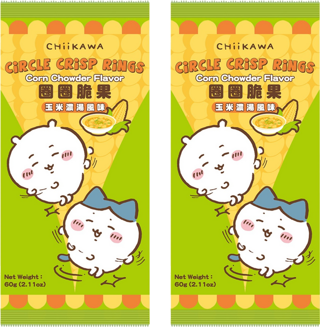 AMANDIER 雅蒙蒂 吉伊卡哇甜甜圈脆果 玉米濃湯風味, 60g, 2個