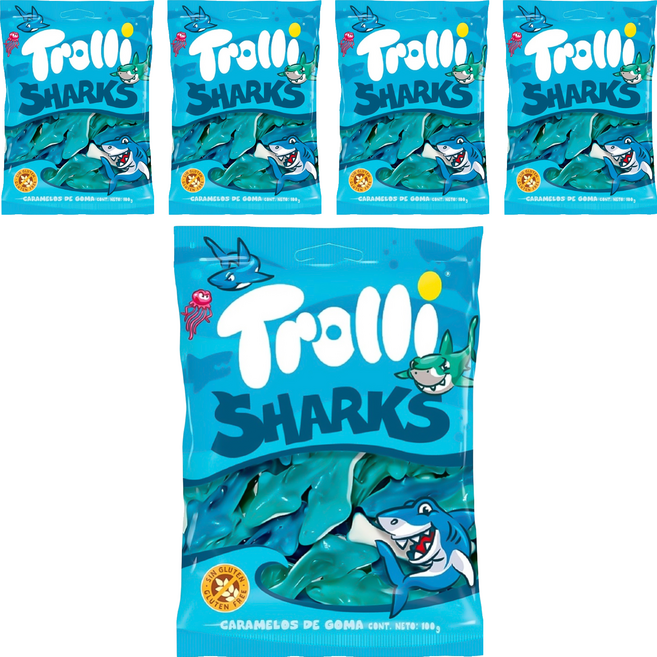 Trolli 多利軟糖 鯊魚造型, 100g, 5個
