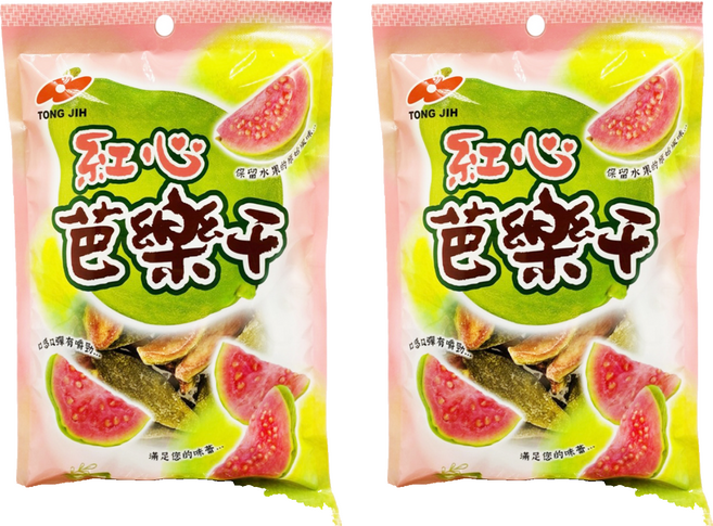 TONG JIH 統記食品 紅心芭樂干, 2個, 120g