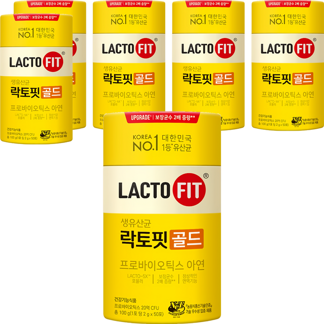 Chong Kun Dang 鍾根堂 LACTO-FIT 益生菌, 50包, 2g, 6罐