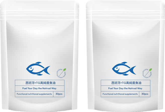 西班牙rTG高纯度魚油膠囊 500mg, 2個, 30顆