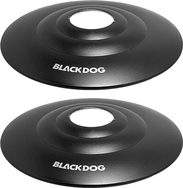BLACK DOG 黑狗 燈塔露營燈 燈罩, 黑色, 2個