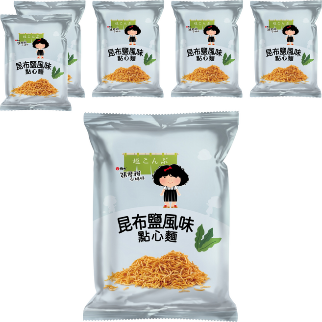 維力 張君雅小妹妹 昆布鹽風味點心麵, 75g, 6個