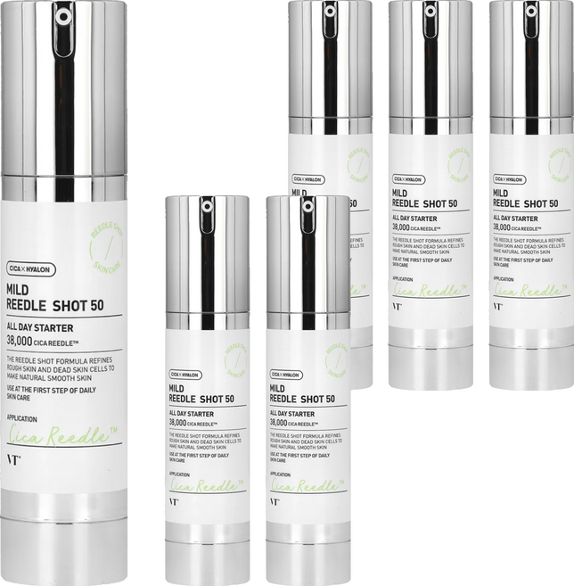VT COSMETICS 積雪草溫和50微針精華, 50ml, 6瓶
