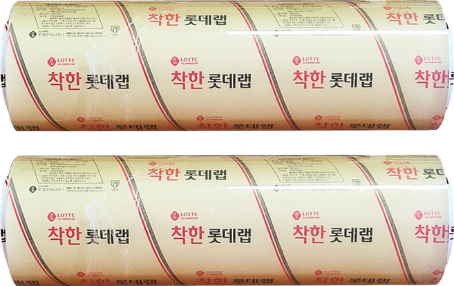 LOTTE ALUMINIUM 優質商用保鮮膜, 500m, 2個
