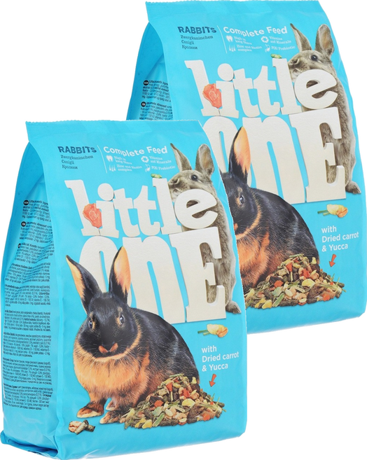 little onE 兔子飼料, 900g, 2包