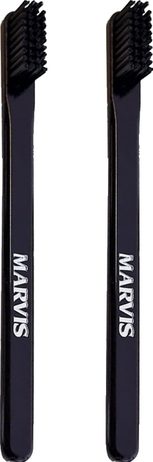 MARVIS 黑色質感牙刷, 2個, 1個裝