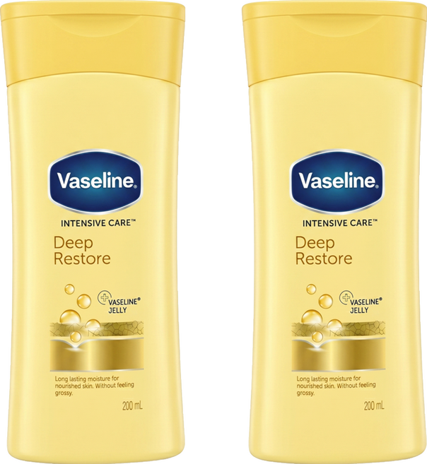 Vaseline 凡士林 潤膚乳液 全效滋潤, 2個, 200ml