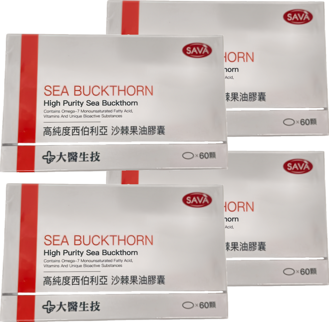 大醫生技 西伯利亞沙棘果油, 60顆, 0.7g, 4盒